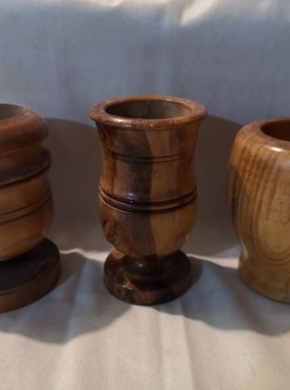 LOT 3 Anciens mortiers en bois sans les pilons