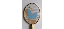 Nécessaire de toilette vintage miroir brosse peigne
