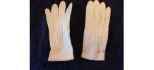 GANTS VINTAGE ANCIEN ENFANT FILLE GARCON T 5;5 CM BLANC 