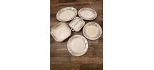 Ensemble de 6 plats RUBIS Boch frères