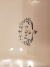 Ensemble de 6 plats RUBIS Boch frères
