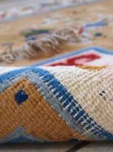 Tapis vintage Chinois Art Deco fait main, 1C429