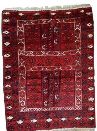 Tapis vintage Turkmène Engsi fait main, 1C431