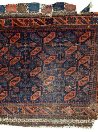 Tapis ancien Afghan Baluch fait main, 1C446