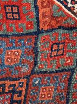Tapis ancien Persan Kurdish fait main, 1C451
