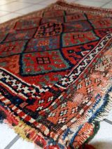 Tapis ancien Persan Kurdish fait main, 1C451