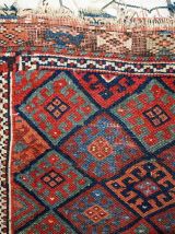 Tapis ancien Persan Kurdish fait main, 1C451