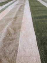 Tapis ancien Indien Dhurri fait main, 1C455