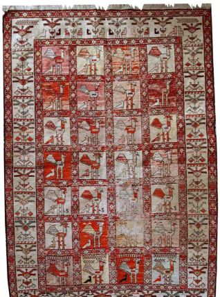 Tapis vintage Persan Sumak fait main, 1C483