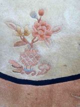 Tapis vintage Chinois Art Deco fait main, 1C485
