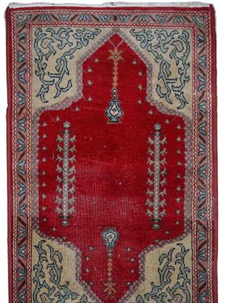 Tapis ancien Turc Konya fait main, 1C500
