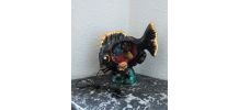 Lampe veilleuse en céramique (poisson et coquillages)