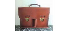 Cartable en cuir vintage 
