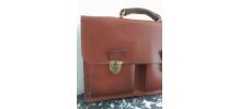 Cartable en cuir vintage 