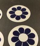 4 Sous de verre à fleur 