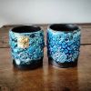 Tasses Pots Vase Emaux des Glaciers Cyclope Exojet-années 60