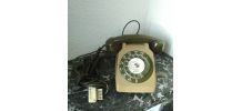 Téléphone Socotel S 63 à cadran rotatif (1983)