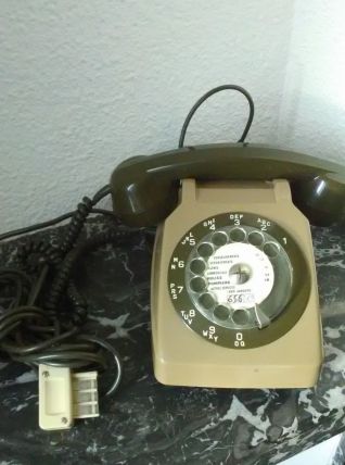 Téléphone Socotel S 63 à cadran rotatif (1983)