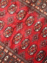 Tapis vintage Ouzbek Bukhara fait main, 1C756
