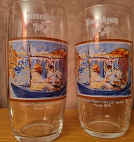 Verre à bière vintage Kronenbourg