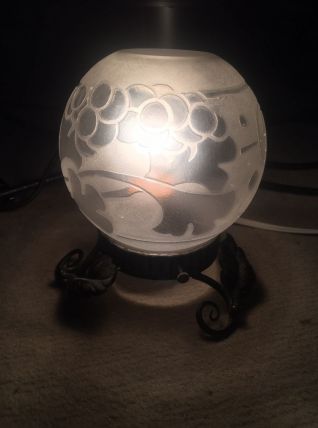 Lampe de chevet / table art déco signée Deveau 1920-1930