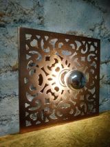 Applique murale carrée récup' "Arabesque"