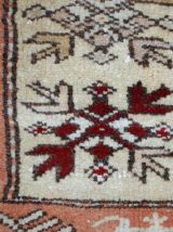 Tapis vintage Turc Oushak fait main, 1C520