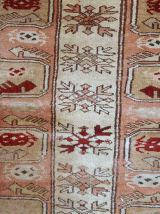 Tapis vintage Turc Oushak fait main, 1C520