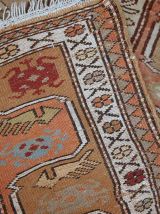 Tapis vintage Turc Oushak fait main, 1C520