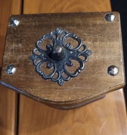 Coffret de sous-verres en bois et liège