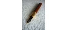 Stylo Plume  Artisanal Gainé Bois Années 90