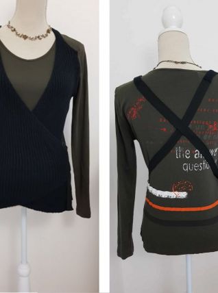 Tee-shirt 2 en 1 "COP COPINE" Yanice T38/40