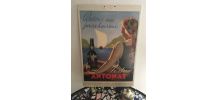 Affiche cartonnée Porto Antonat années 80.