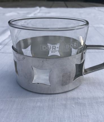 Tasse support Métal argenté