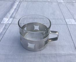 Tasse support Métal argenté