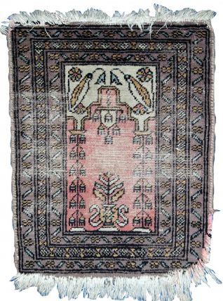 Tapis vintage Ouzbek Bukhara fait main, 1C765