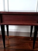 Chevet en acajou laqué années 1950, style Baguès