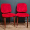 Superbe duo de chaises vintage scandinave  1960 en fourrure 