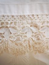 double rideaux a dentelle
