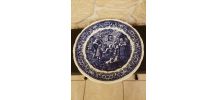 Assiette décorative Boch frères scène de vie