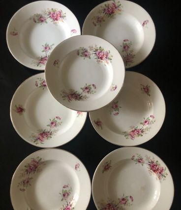 assiettes vintage terre de fer