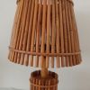 Lampe de chevet en bambou vintage