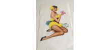  5 Affichettes pin'up de F. Mosca