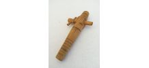Ancien robinet en bois pour tonneau