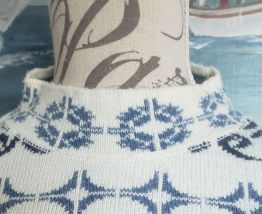 Pull jacquart vintage