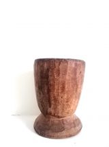 Mortier en bois, art brutaliste , Afrique années 1950