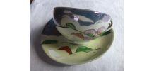 Set de 3 tasses avec leurs soucoupes