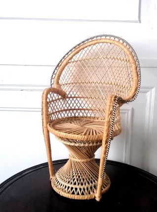 Fauteuil Emmanuelle en rotin 
