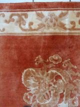 Tapis vintage Chinois Art Deco fait main, 1C591