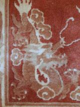 Tapis vintage Chinois Art Deco fait main, 1C591